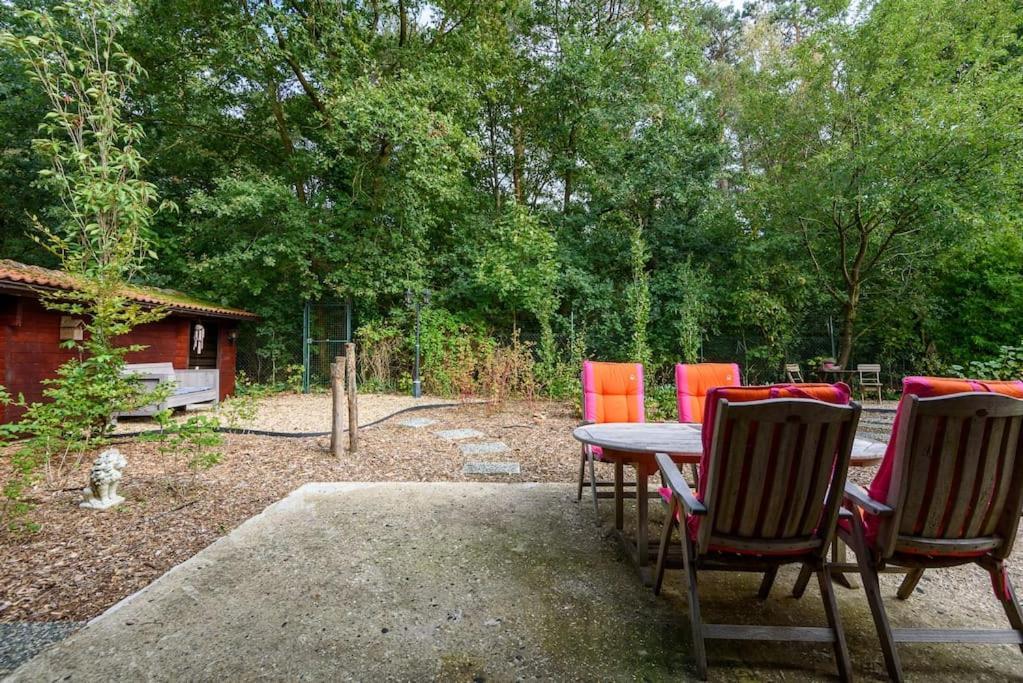 Spacious Wooden Cottage With Infra-Red Sauna At Veluwe Putten Eksteriør billede
