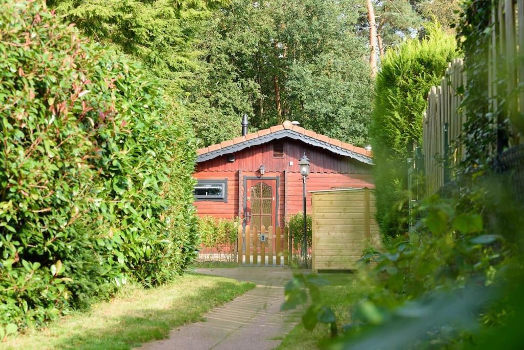 Spacious Wooden Cottage With Infra-Red Sauna At Veluwe Putten Eksteriør billede